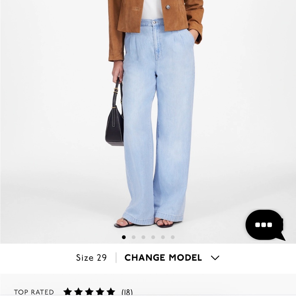 Madewell The Harlow Wide Leg Jean Trouser